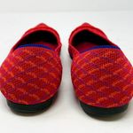 Rothy's The Point Pomegranate Grid Size 6 Slip On Ballet Flats Pink Orange Photo 4