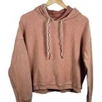 Aerie New Love Corded Cropped Hoodie in Orange Size M Photo 1