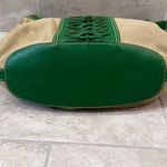 Cole Haan  Natural Green Sabra Leather and Canvas large shoulder bag Photo 5