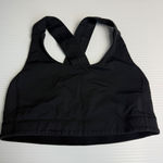 Lululemon  Sports Bra Criss Cross Back Black Athletic‎ Workout Top size 6 Photo 0
