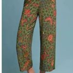 Anthropologie ett:twa Pants Womens Medium Green Schuyler Floral Crop Boho Hippie Photo 3