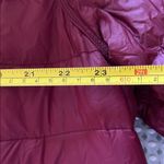 Women's Reversible Black and Maroon Quilted Hoodie Jacket Size XXL Photo 4