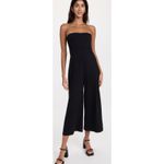 Susana Monaco NWT 
Aimee Wide Leg Tube Jumpsuit Black Sz Large $168 Photo 4