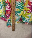 Fresh Produce Tunic Top Womens Large USA Made Floral Tropical Print Short Sleeve Photo 3