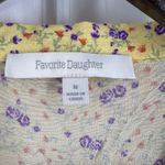 Anthropologie Favorite Daughter Dress Medium Yellow Floral Shirt Style New Photo 7