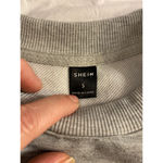 SheIn Crewneck Sweatshirt Minimalist Cozy Gray S Photo 2