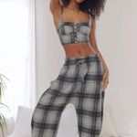 Urban Outfitters UO Out From Under Frankie Flannel Cropped Top Photo 1