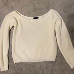 Pretty Little Thing White Off Shoulder Sweater Photo 0