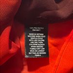 Worthington  Long Sleeve Red Sheer Mandarin Collar Top Blouse Petite PXL NWT Photo 4