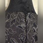 None EUC Vintage Silver and Black Floral Vest Sheath Dress size 7-8 Photo 6