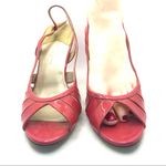Cole Haan PINK PATENT LEATHER STRAPPY HEELED SANDALS (8B) Photo 5