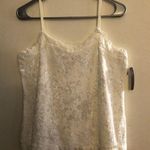 No Boundaries  Womens Plush Cami Top Size Medium 7-9 Juniors Ivory NWD Photo 0