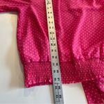 Cliche Bright Pink Ground White Dot Top Women’s Med Elastic Waist/Wrists Tie Photo 12