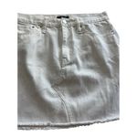 J.Crew Jeans White Denim Jean Raw Hem Cotton Mini Skirt Size 29 Photo 3