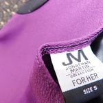 JM Collection NWT J M Martin purple colorblock career dress small Photo 2