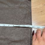 Wide Leg Brown Faux Leather pants Size M Photo 5