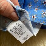 Sea New York Pascala Print Floral Smocked Tiered Midi Dress size 8 White Photo 2