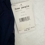 Free People Blue Embroidered Tassel Tank Top Boho Sleeveless Blouse Size L Photo 3