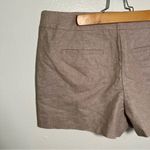 Loft Metallic Tweed Shorts Beige Silver Photo 8