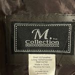 M Collection leather jacket size Large Brown Photo 7