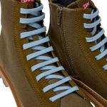 Camper Brutus Organic Cotton & Leather Boots Green 35 (US 5) Tan Photo 2