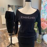 Bebe Logo Velour Dress Photo 0