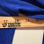 Michael Kors Women's Long Sleeve V-neck Blue Shirt Top Stretchy Size Large Photo 2