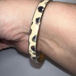 J. Crew Enameled Animal Print Bangle Bracelet‎ Black Photo 3