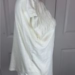Pilcro Anthropologie Ivory Ruched Yoke Cotton Tee Top Small Boho Minimalist Photo 2