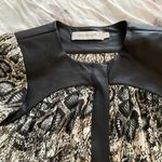 Tbags Los Angeles Vintage Print Snake Long Sleeve Silky Blouse, size S Photo 4