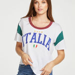 Chaser Italia Blocked Jersey Vintage T Medium White Red Green Photo 0