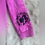 Barbie Hot Pink Acid Wash Embroidered Star Sweatshirt Size Large / L Photo 2