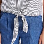 Madewell  Novel Tie-Front Top in Stripe Photo 2