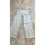 Abercrombie & Fitch NEW Women's  Light Blue Wide Leg Jeans 24 Photo 3