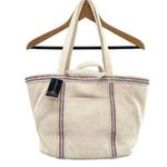 INC International Concepts Alyssaa Canvas Htfix Red White Blue Tote Bag Photo 0