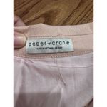 Paper Crane Pink Tiered Ruffle Button-Down Midi Dress Medium Boho Cottagecore Photo 2