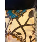 Fossil KeyPer Messenger Bag Floral Print Yellow Green Brown Canvas Photo 2