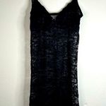 Black Sheer Lace Slip Dress Photo 5
