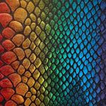 Love j Multicolor Metallic Reptile Thong Bodysuit Photo 3