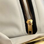 Vintage Ivory White Leather Criss Photo 5