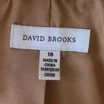 DAVID BROOKS Pig Suede Leather Jacket Women Studded Western Boho Brown S 18 Tan Photo 12