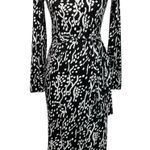 Diane Von Furstenberg for Target Midi Sea Spots Long Sleeve Wrap Dress XS New Photo 2