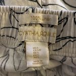 Cynthia Rowley Size S Linen Wide Leg Pants Leaf Print Botanical Pockets Photo 2