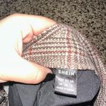 SheIn Plaid Skater Skirt - Brown and Gray Photo 2