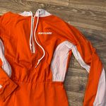 ALVY LUXE Romper Hooded Long Sleeve Orange/White Photo 3