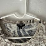 Hannah Size Medium P Animal Print Rhinestone Green Burnout‎ T Shirt Photo 3