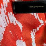 Outback Red orange and white abstract print tunic top size medium Photo 5