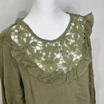 Listicle Gauze long sleeve top Photo 1