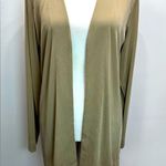 Chico's Chico’s Tan Lightweight Stretch Open Front Basic Long Sleeve Cardigan Size 1/M Photo 8