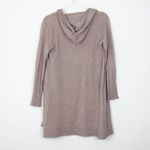 Vila Milano Womens Brown Open Front Hooded Cardigan Size Medium Cozy Classic Photo 5